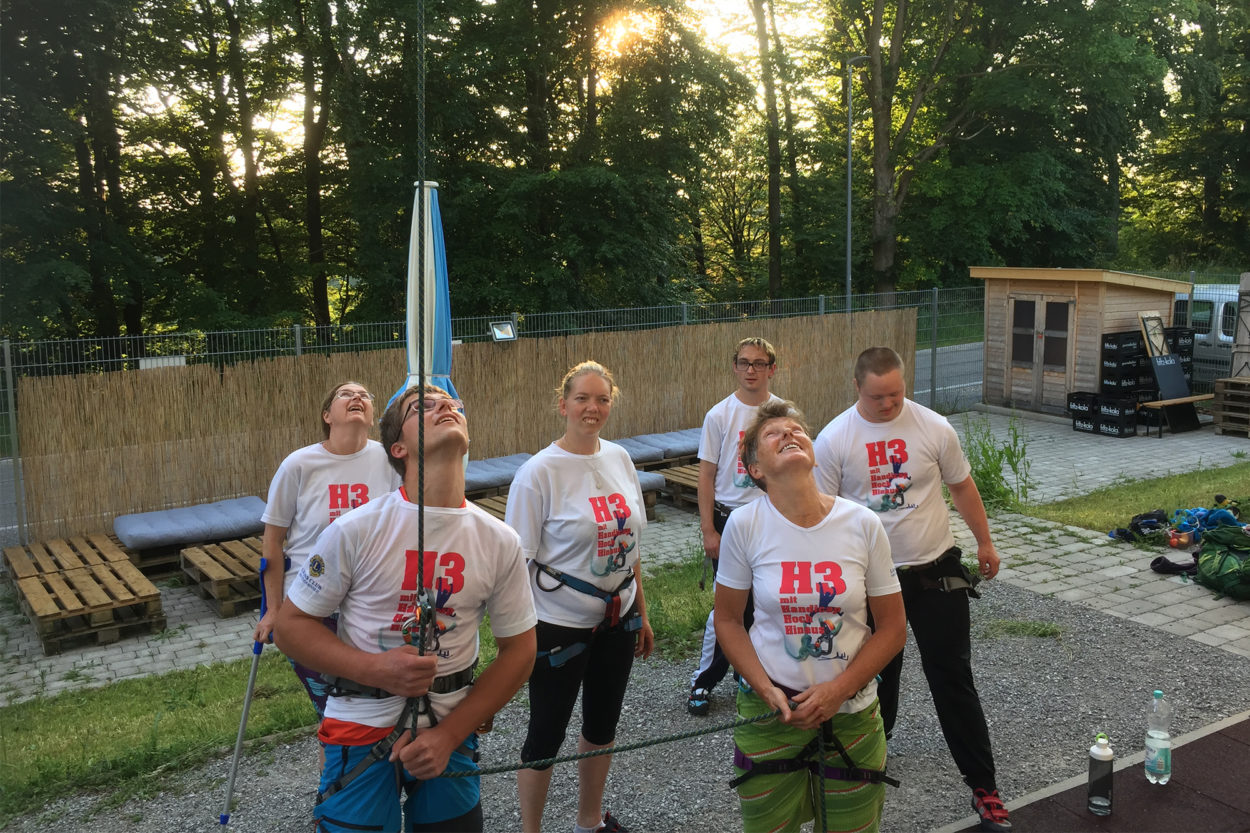 Die H3 Klettergruppe in Weyarn